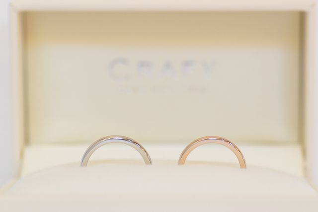 2人で作った指輪の写真を送っていただきました。