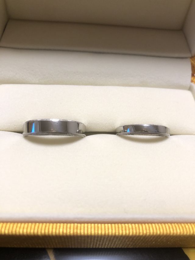 月日　平打ちタイプにミル打ち