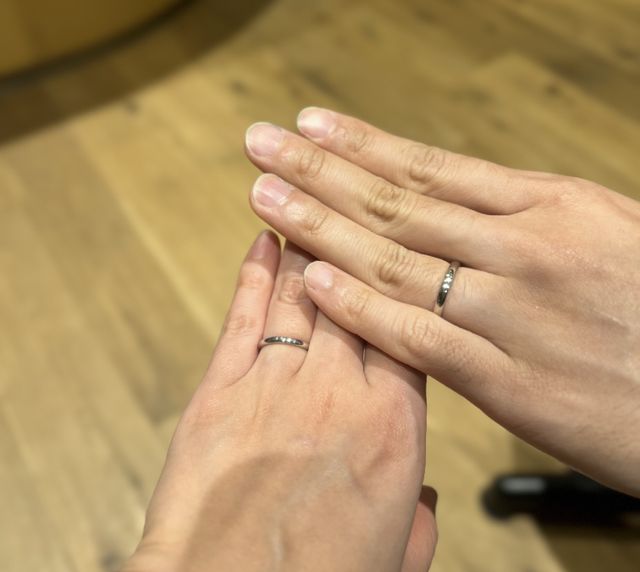 出来上がり直後の着用写真