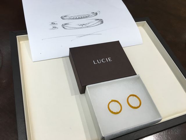 型を取り、指輪のイメージが形になります！