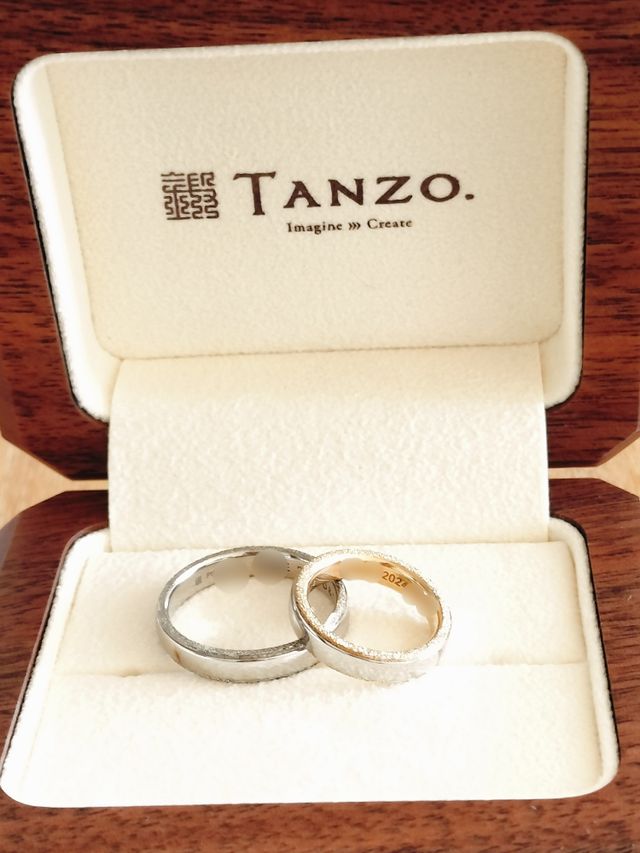 結婚指輪作成2本目！
素敵な指輪