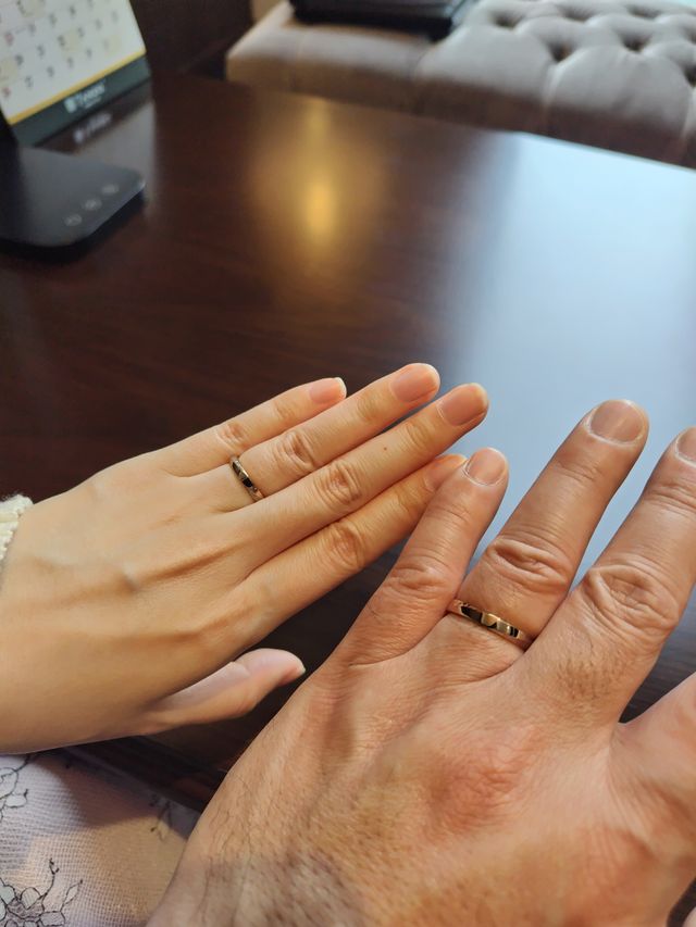 指輪を受け取りに来ました。
思っていた以上に良い出来でした。