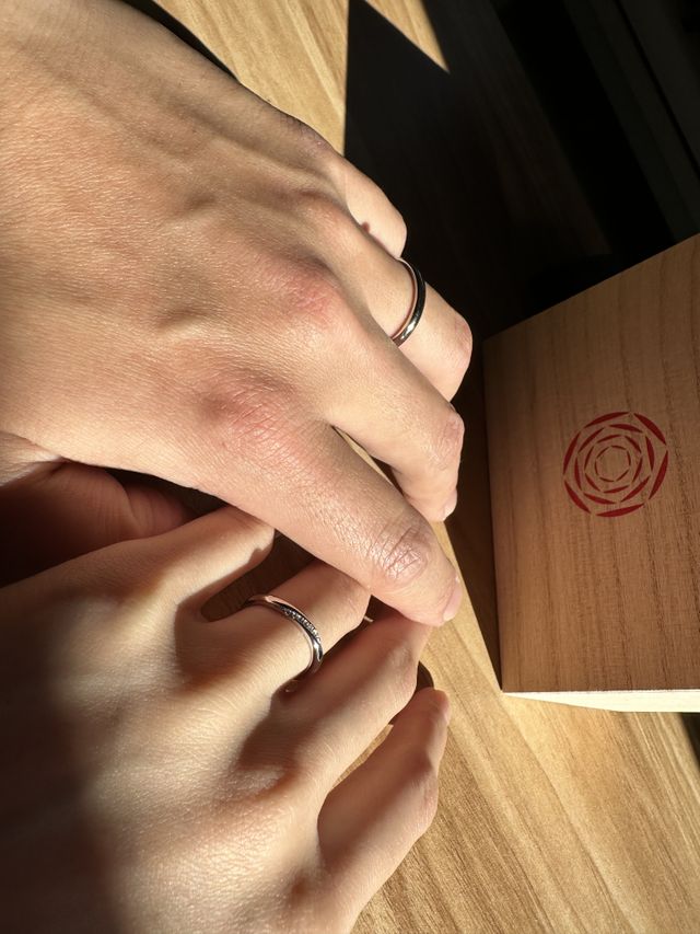 届いてすぐ2人で着けて撮影、大満足です！