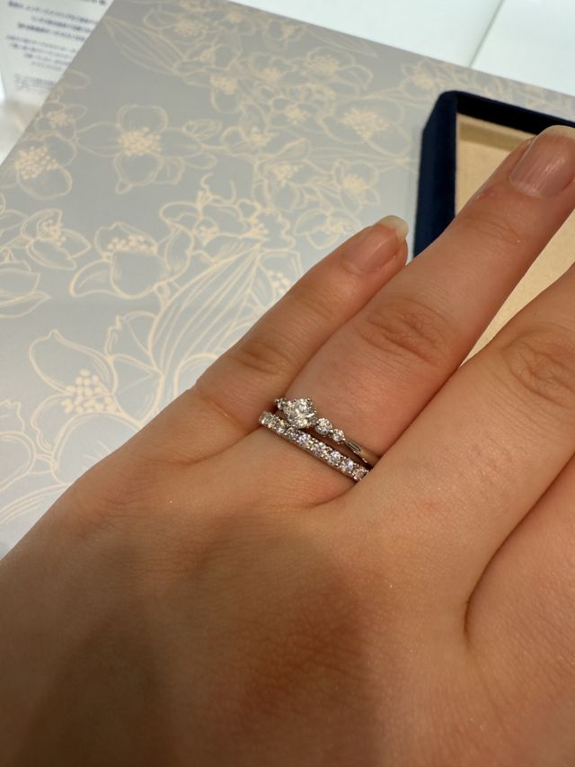 エタニティリングとの合わせを重視して、試着しました！