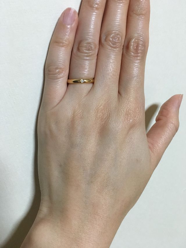 一粒ダイヤがお気に入り