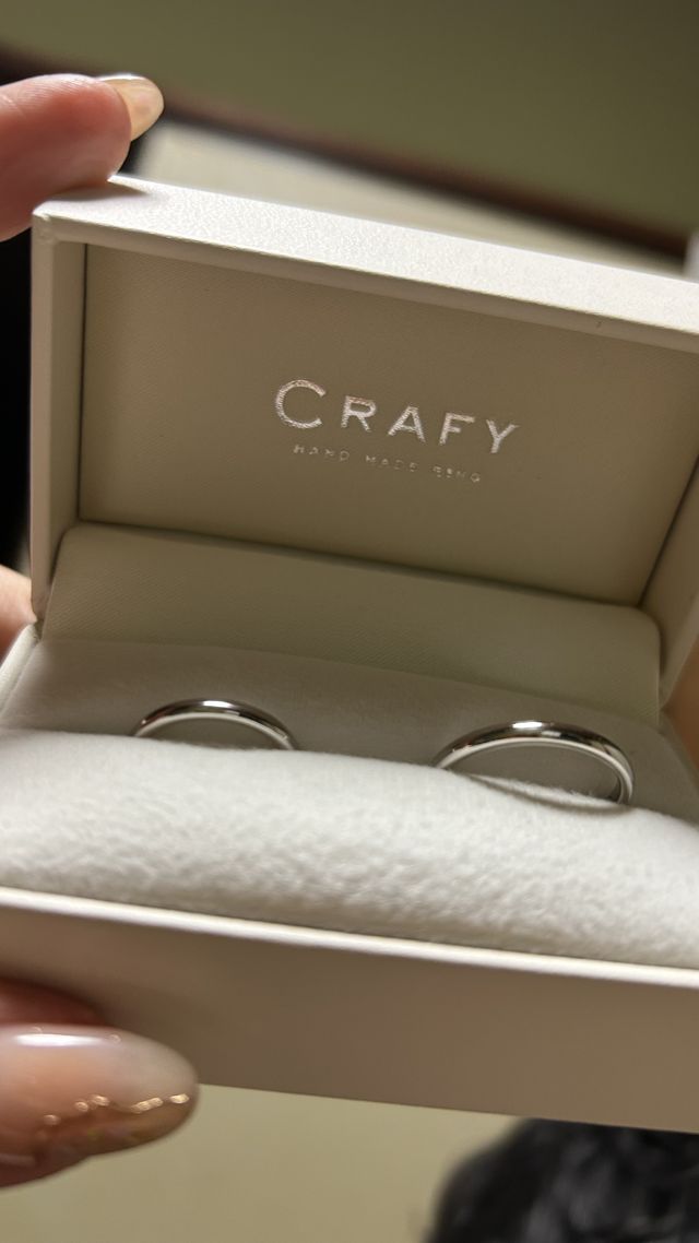 待ちに待った指輪が届きました。