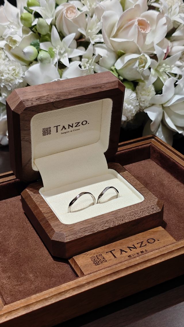 指輪受け取り時