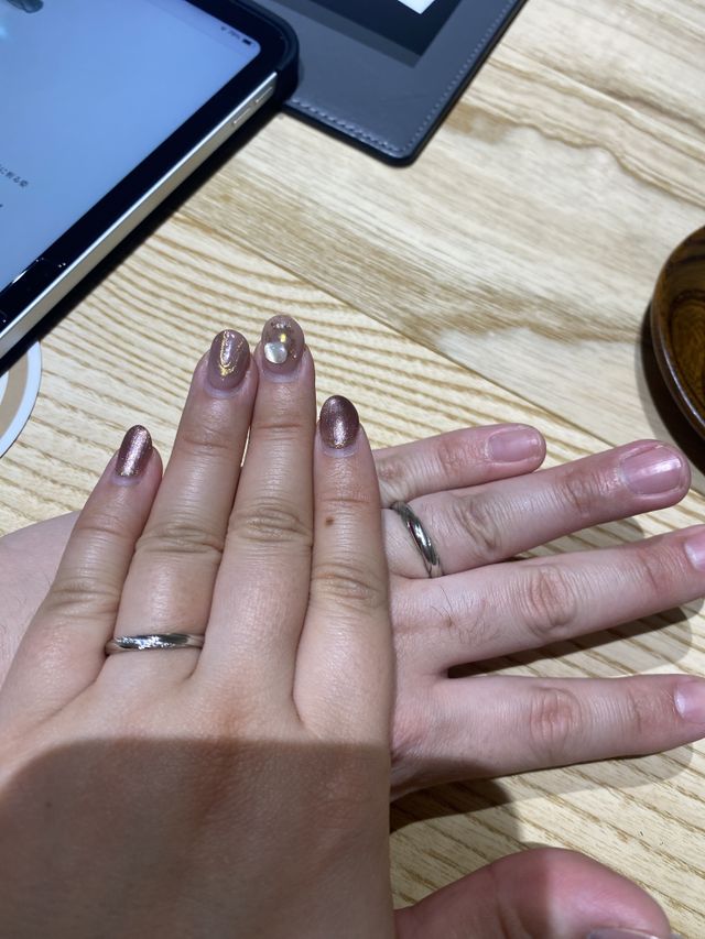 受け取り時に記念に一枚