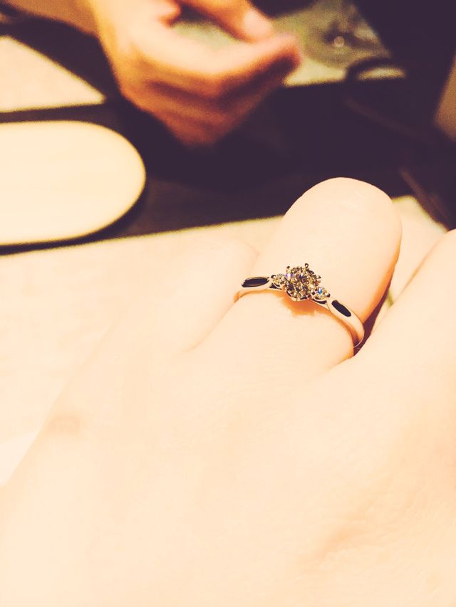 13号2.7ctですが程良いボリュームです！