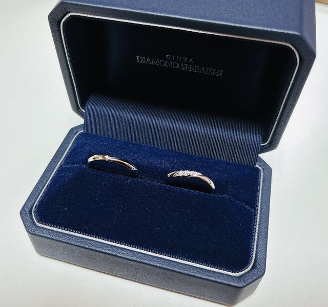 私と彼の指輪の種類は違うものです