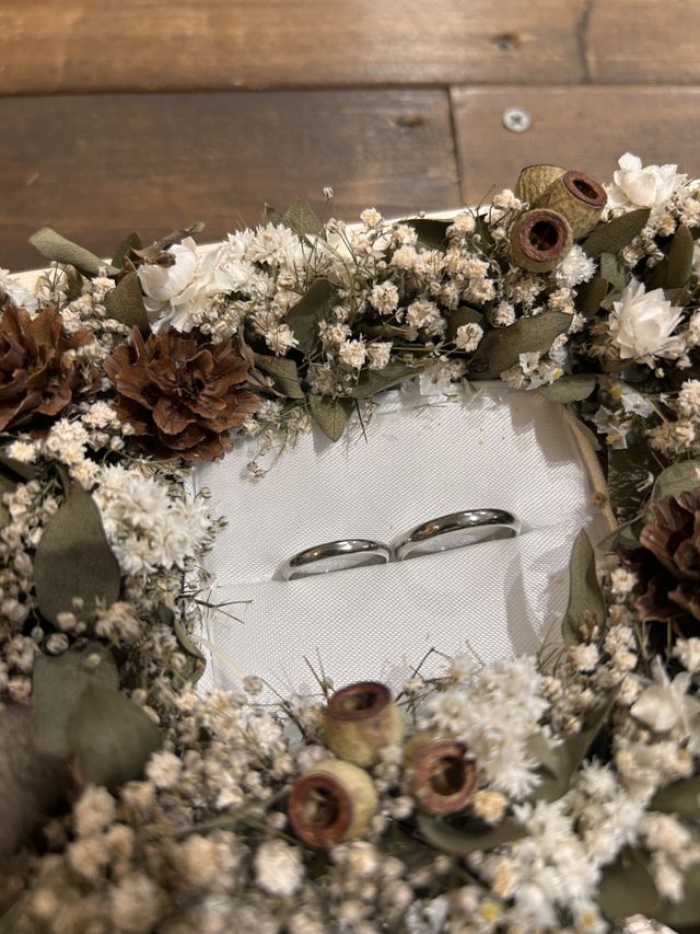 出来上がりの指輪