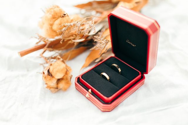 夫婦お揃いのリングです♡