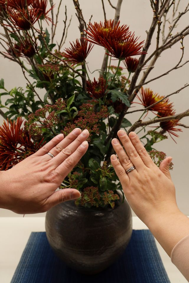 指輪購入時の記念撮影