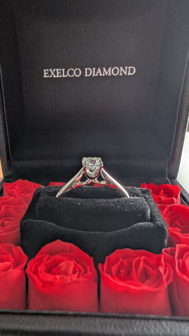 箱もプリザーブドフラワー入りのものにしました！