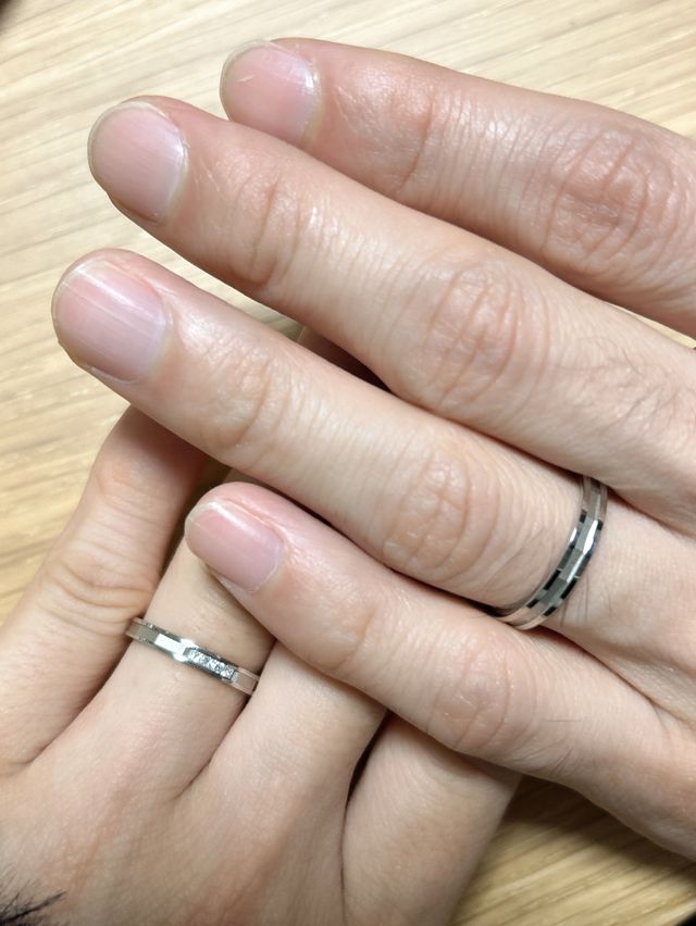 一緒に夫婦で着用した時の写真