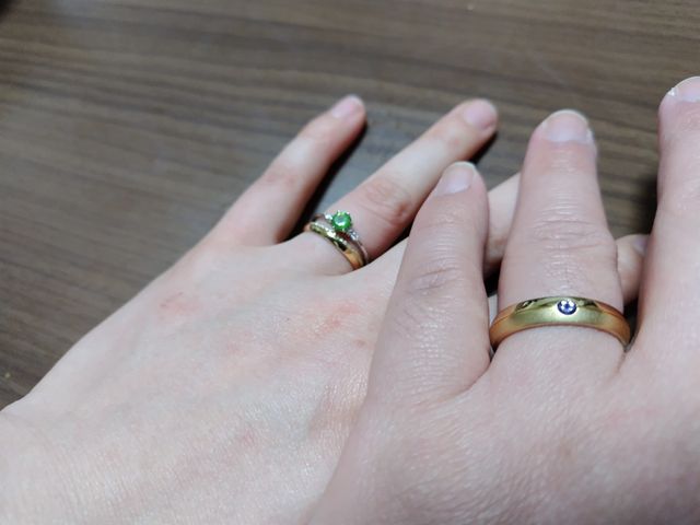 婚約指輪：イリゼ(主石変更)
結婚指輪(新婦)：ルブケ