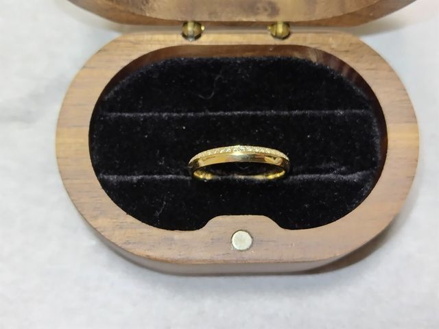 指輪正面の写真です。