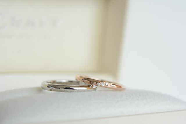 夫の指輪と共に。カメラマン撮影分