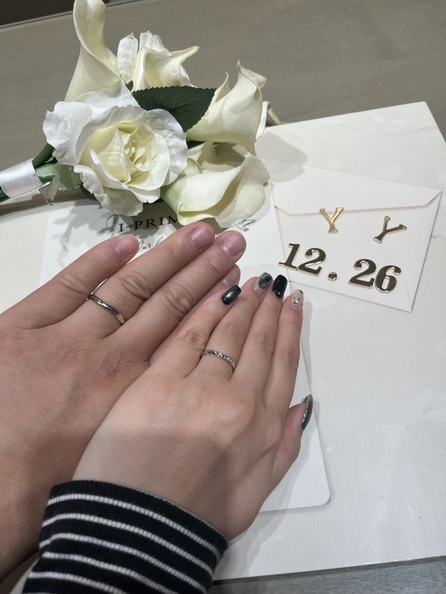 旦那さんのデザインも可愛く
セットで購入できました！