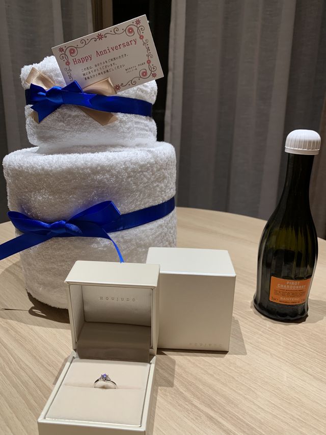 プロポーズ時の写真。