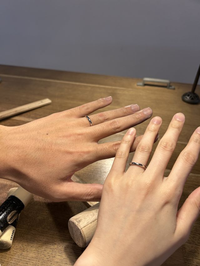 プラチナで、長く使えそうなものを作りました。