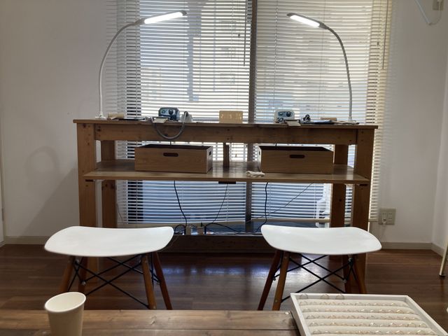 指輪を作る作業台