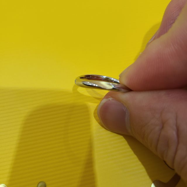 指輪が写っている写真です