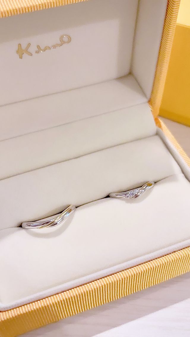 実際に購入した結婚指輪です。