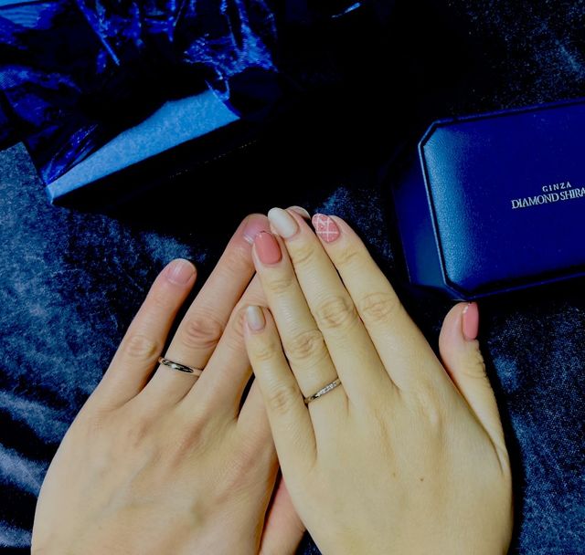 ダイヤモンドの煌めきに一目惚れです。