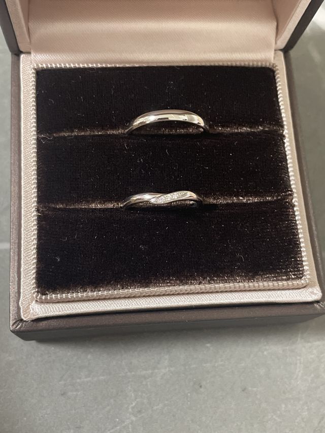 結婚指輪で購入しました。