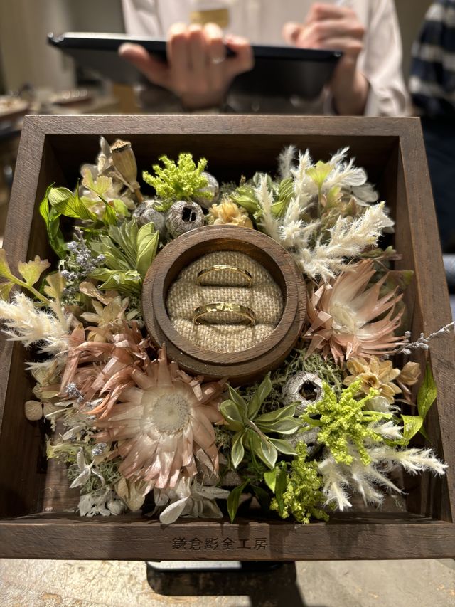 完成したら、素敵な飾りと共に写真が撮れます。