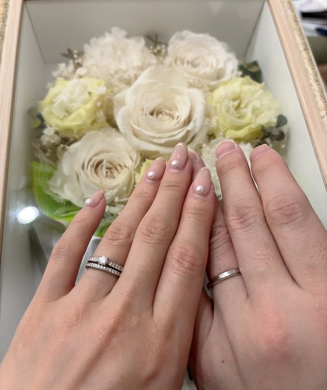 入籍時に撮影した写真。