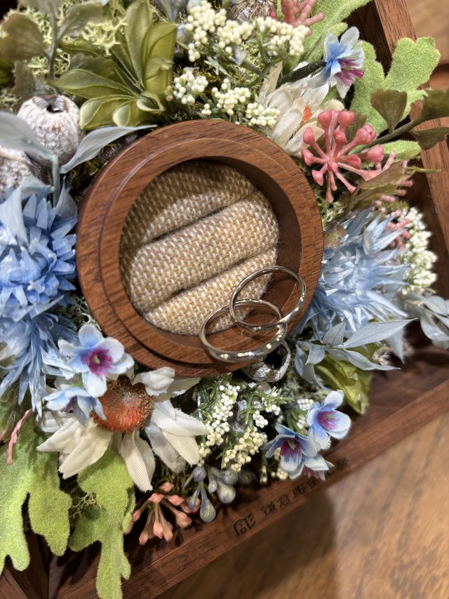 手作りしたふたりの結婚指輪です！