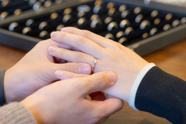 お店で撮っていただいた写真です。