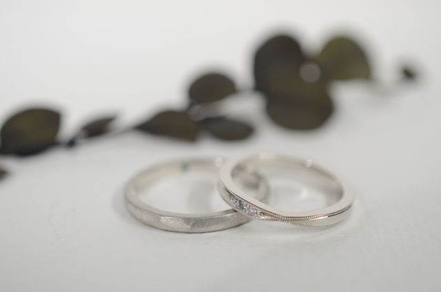 槌目、アンティーク

鏡面、ミルグレイン上下