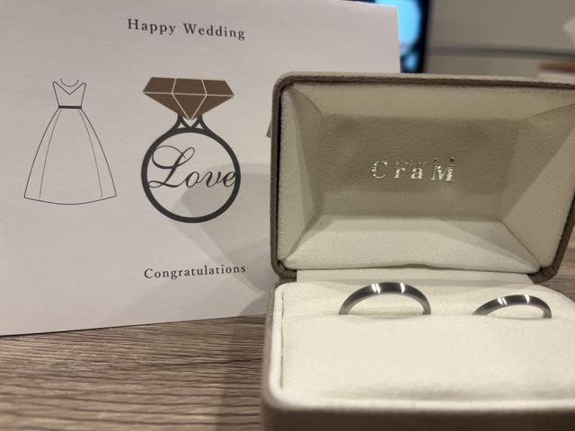 結婚指輪です。