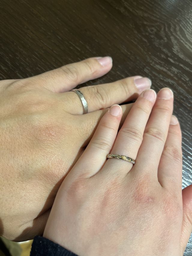 とっても素敵なリングを作成していただきました！