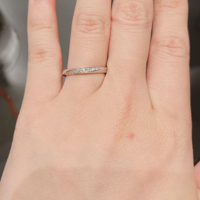 結婚指輪　着用時