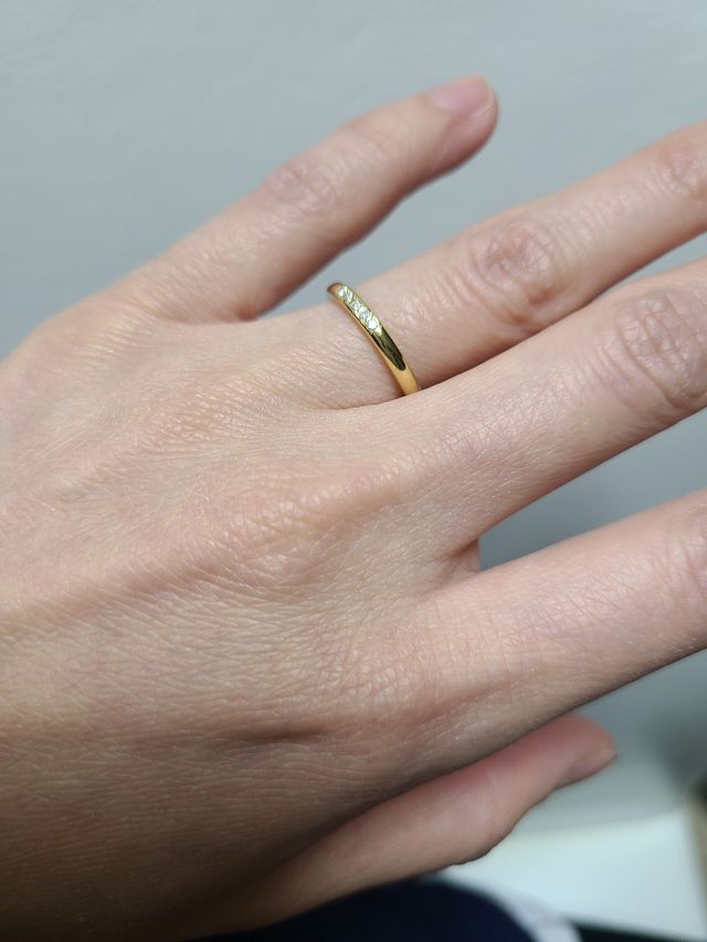 結婚指輪に購入しました！
