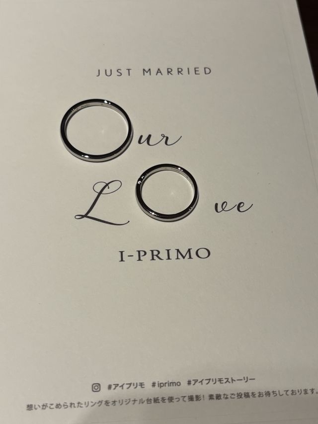 お店でいただいた紙でloveを作ってみました。