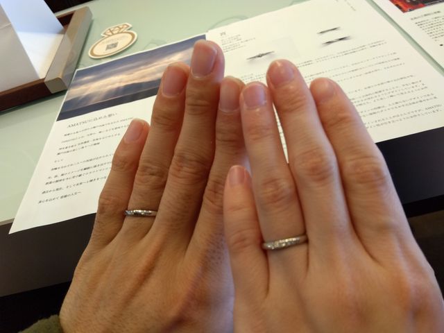 夫と撮った写真です。