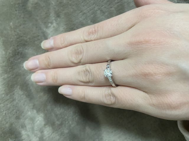 ダイヤの輝きがすごい