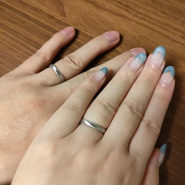 自分たちで手作りしたお気に入りのリングです✨