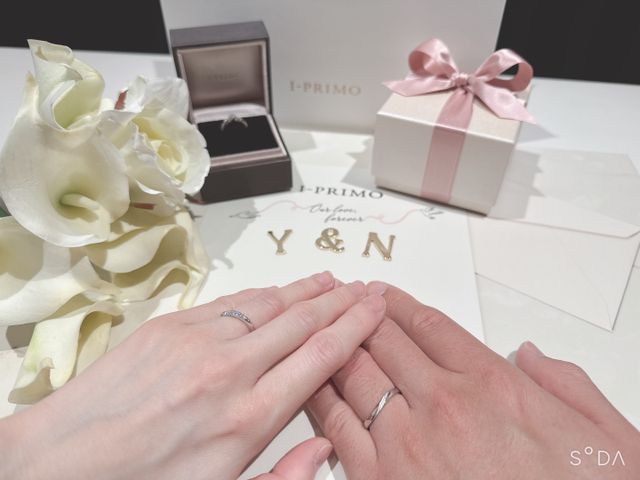 結婚指輪着用写真