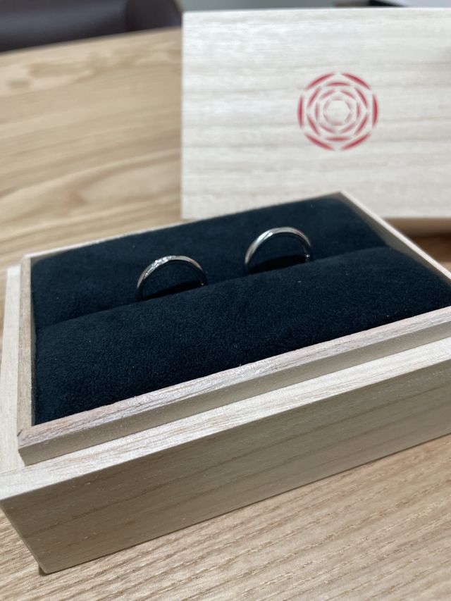 結婚指輪の写真です