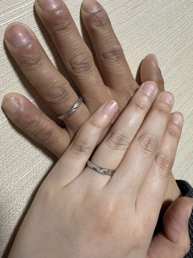 2人のお気に入りの指輪です☺️