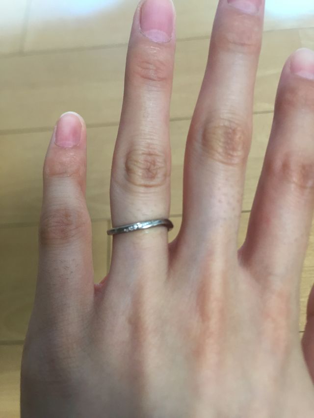結婚指輪として購入しました。