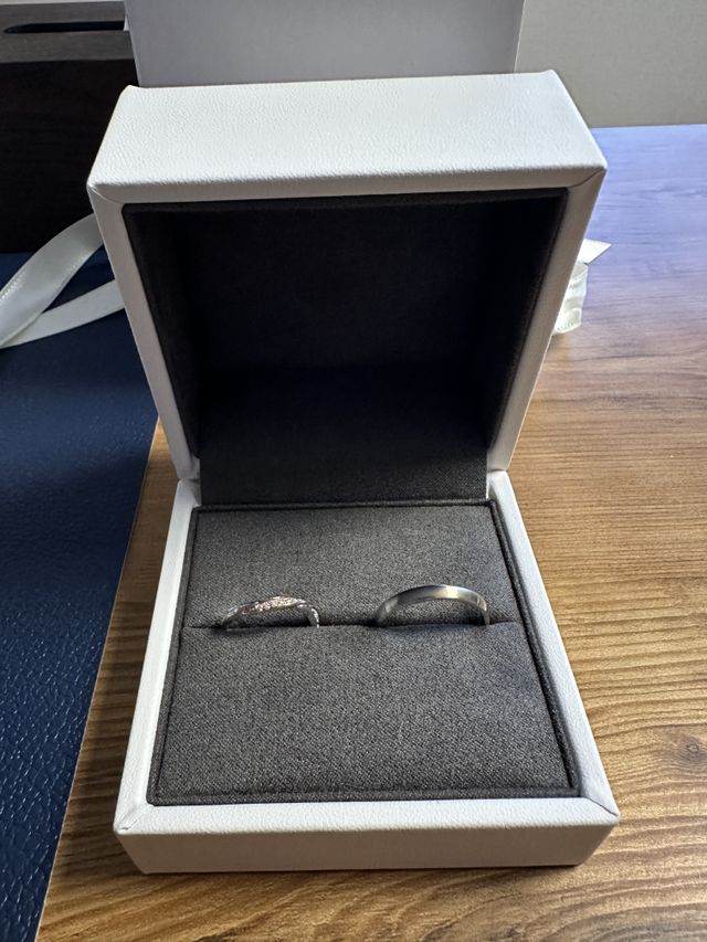 カクテルのマティーニです。
二人の大切な指輪になりました。