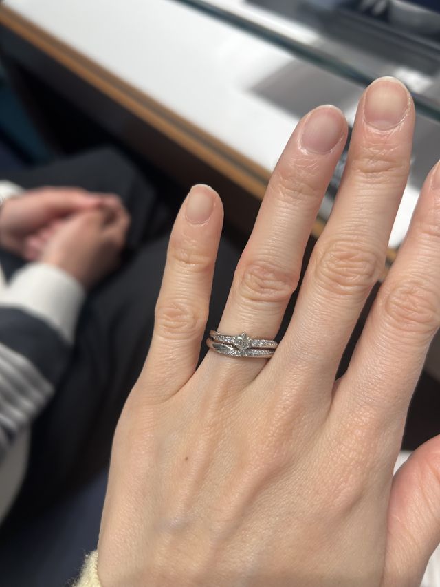 セットリングです。キラキラでかわいい！