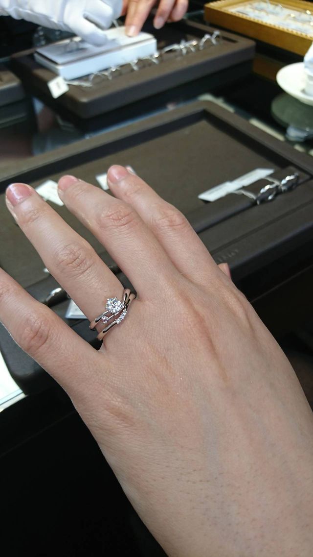 試着したセットリングです